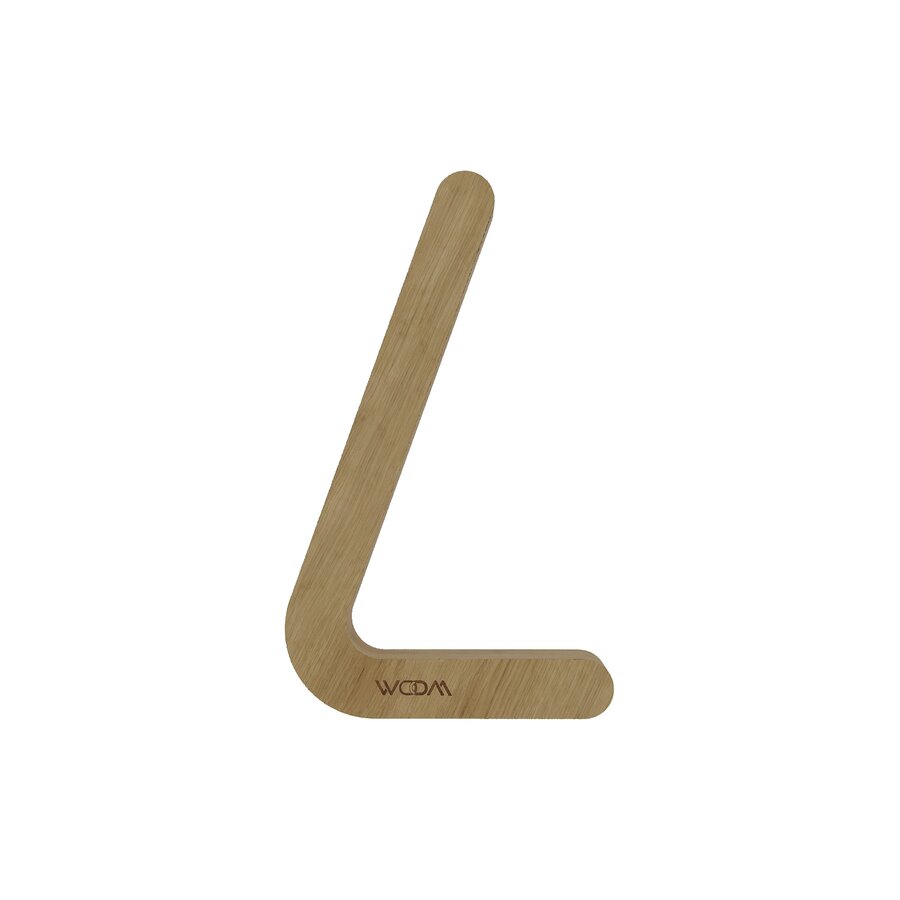 Handcrafted L-Shaped Wireless Wooden Lamp