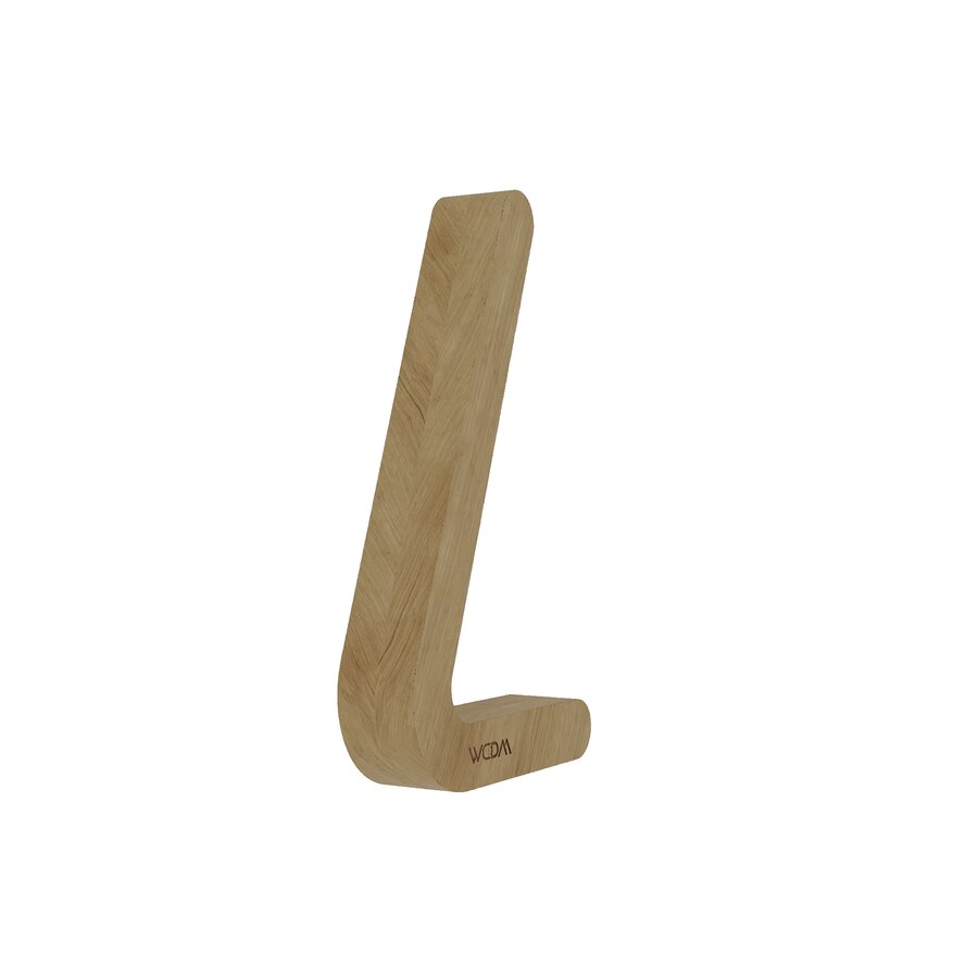 Handcrafted L-Shaped Wireless Wooden Lamp