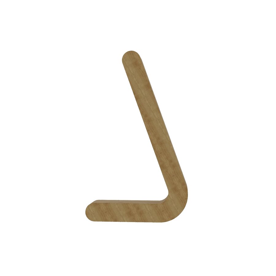 Handcrafted L-Shaped Wireless Wooden Lamp