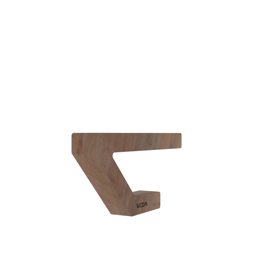 Handcrafted Walnut Lamp - 06