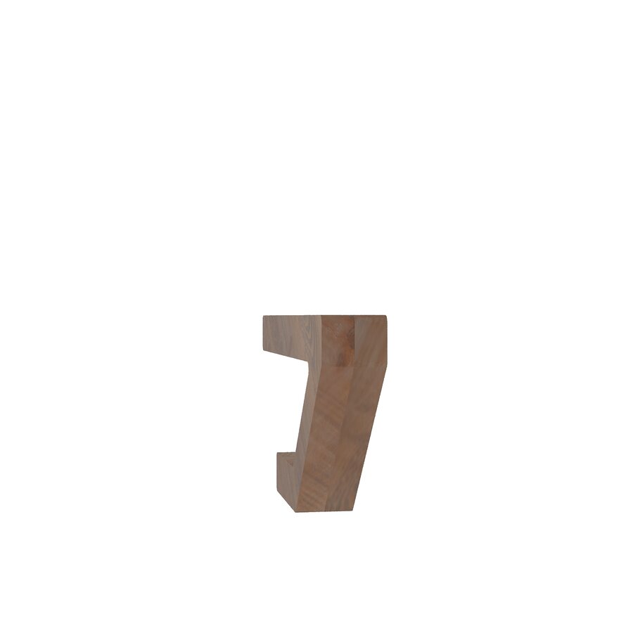 Handcrafted Walnut Lamp - 06