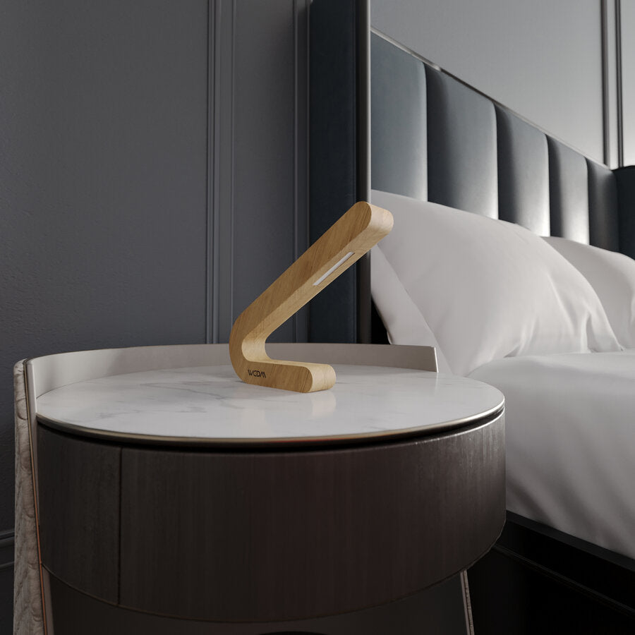 Handcrafted Oak Lamp - 07