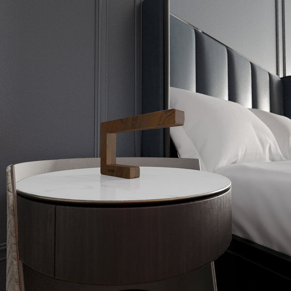 Handcrafted Walnut Lamp - 10