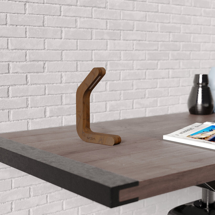 Handcrafted Walnut Lamp - 09