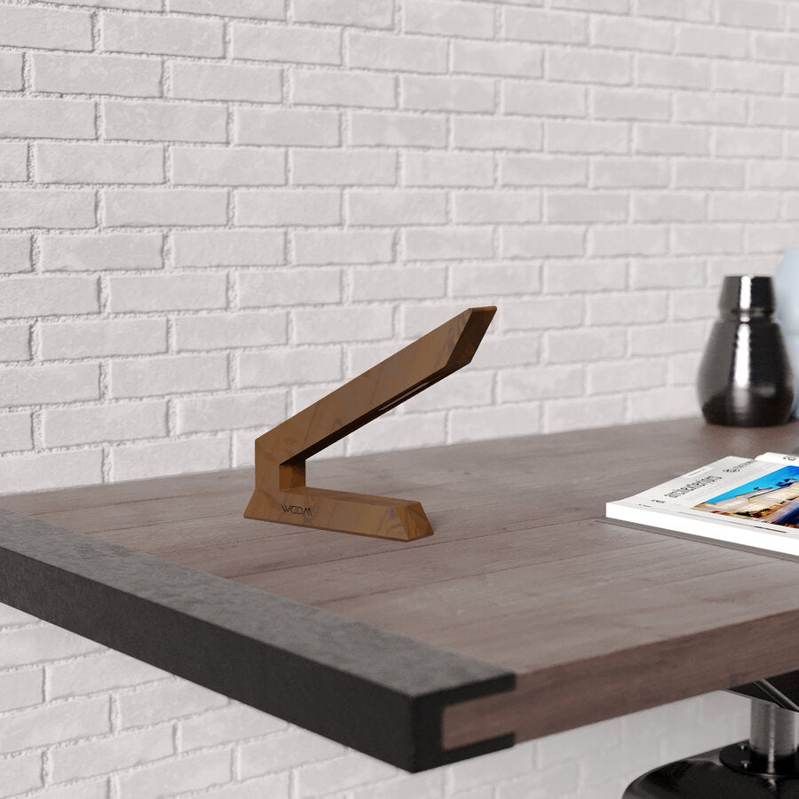 Handcrafted Walnut Lamp - 02