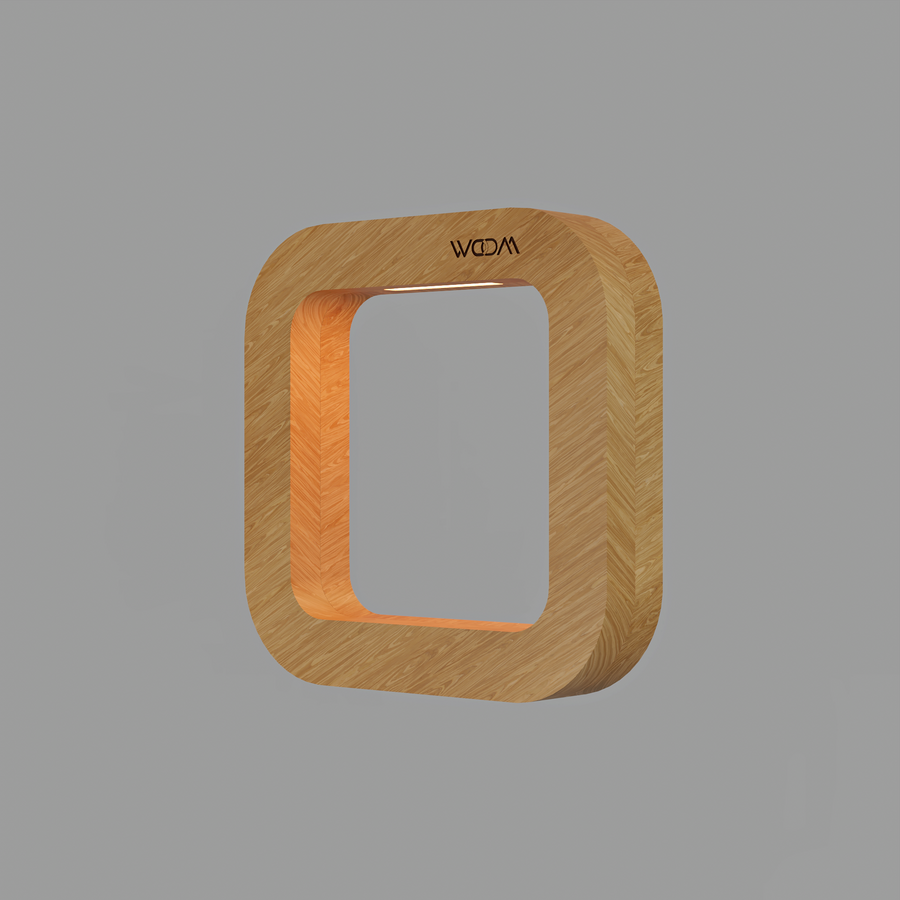 Handcrafted Oak Lamp - 016
