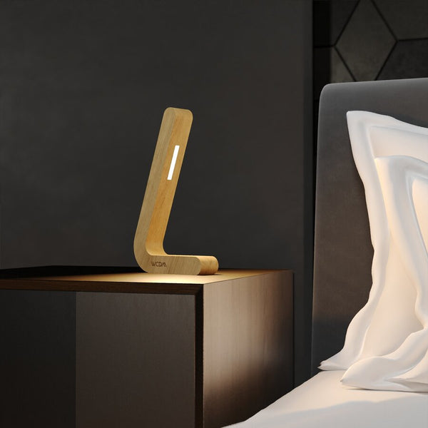 Handcrafted Oak Lamp - 01