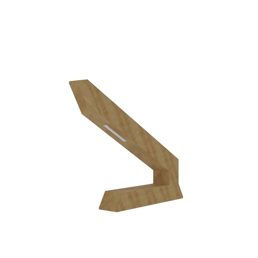 Handcrafted Oak Lamp - 02
