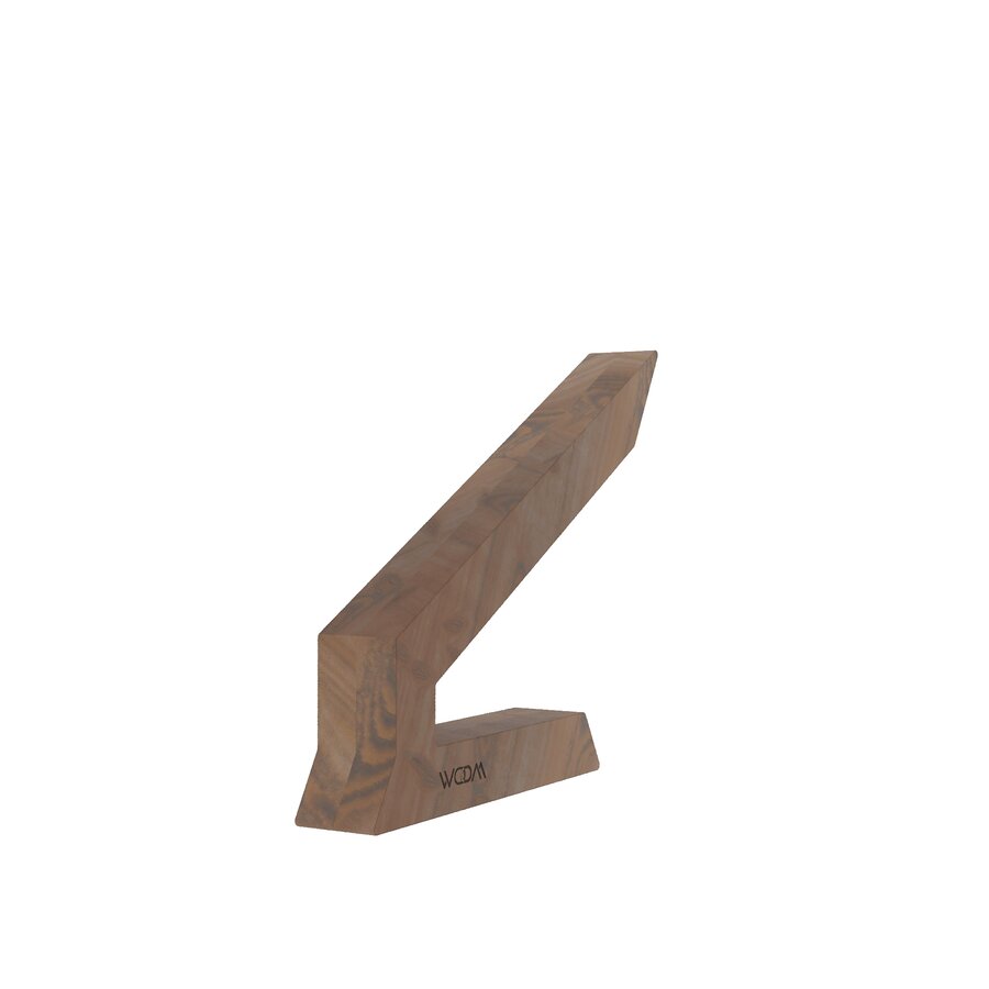 Handcrafted Walnut Lamp - 02