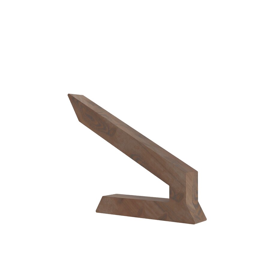 Handcrafted Walnut Lamp - 02