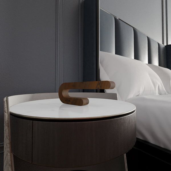 Handcrafted Walnut Lamp - 05