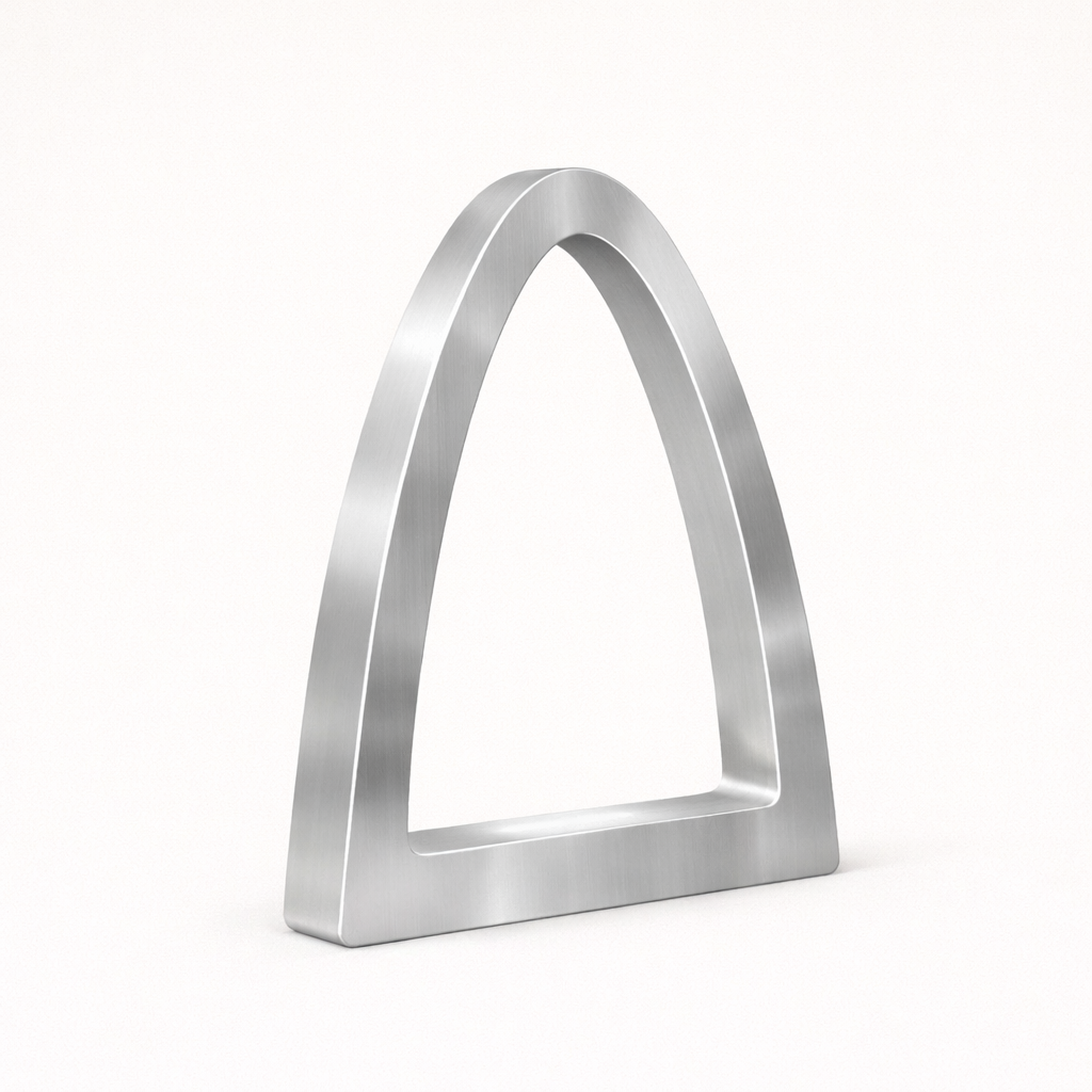 Silver Finish Handcrafted Oak Arch Curved Wooden Desk Lamp