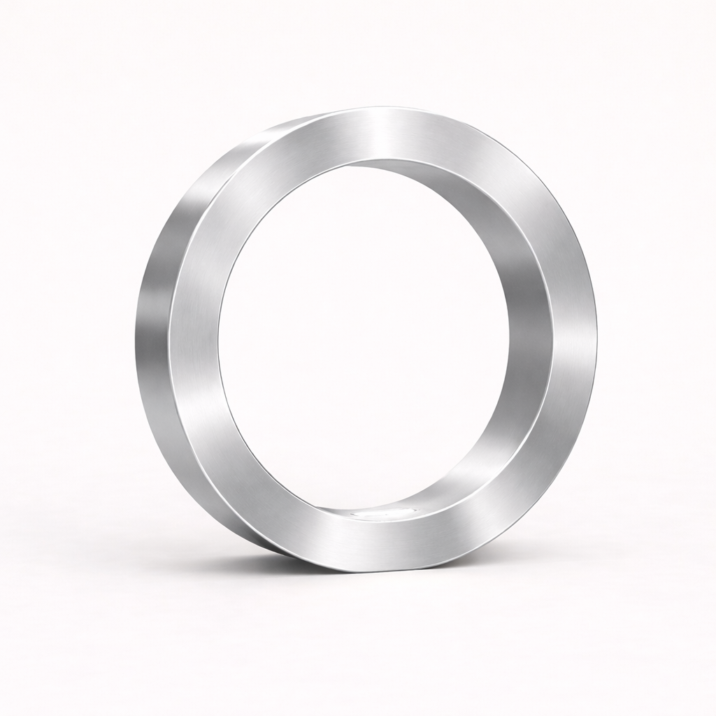 Silver Finish Handcrafted Wooden Oak Rotatable Circle Lamp