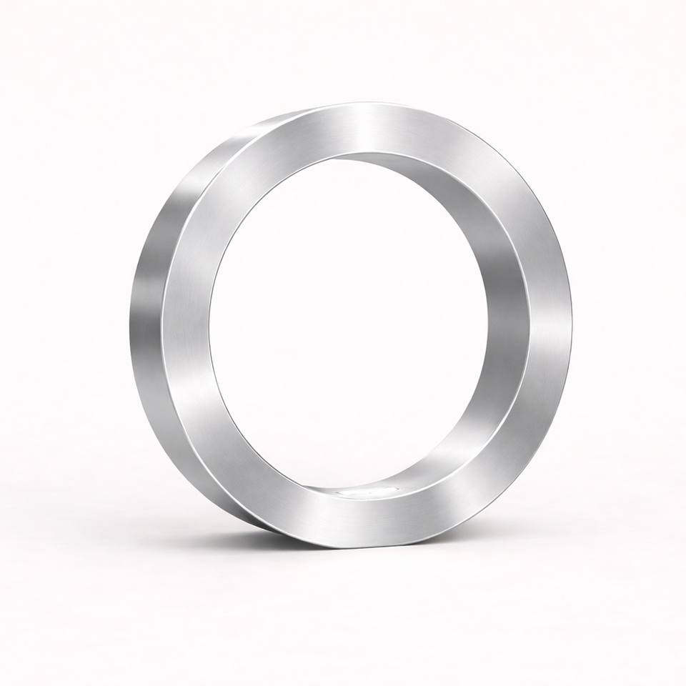 Silver Finish Handcrafted Wooden Oak Rotatable Circle Lamp