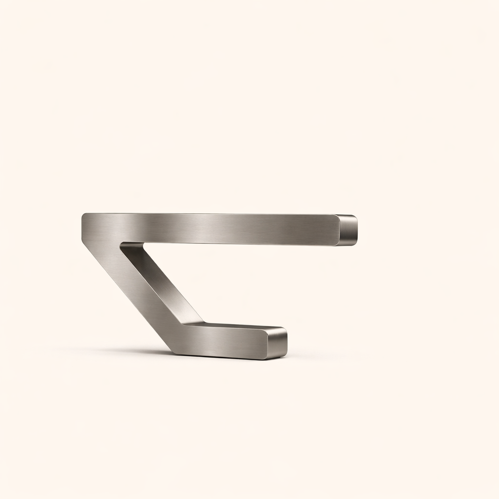 Silver Finish Handcrafted Oak Wooden Geometric Lamp