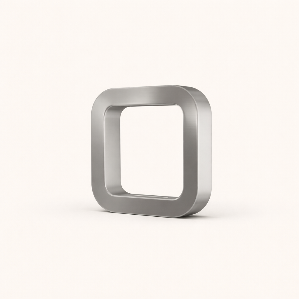 Silver Finish Handcrafted Oak Rotatable Square Wooden Lamp