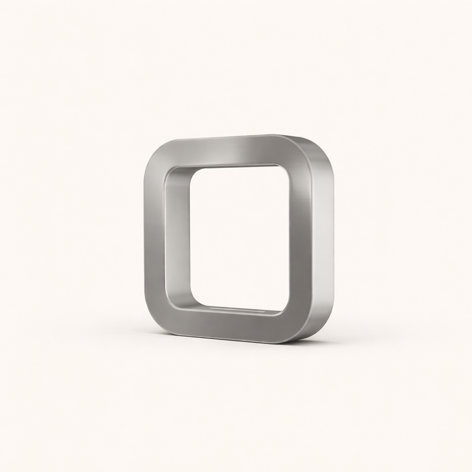 Silver Finish Handcrafted Oak Rotatable Square Wooden Lamp