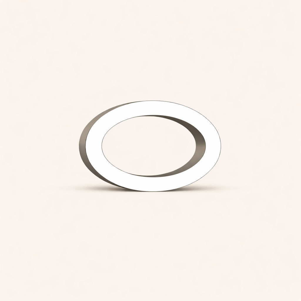 Silver Finish Handcrafted Oak Rotatable Wooden Oval Lamp