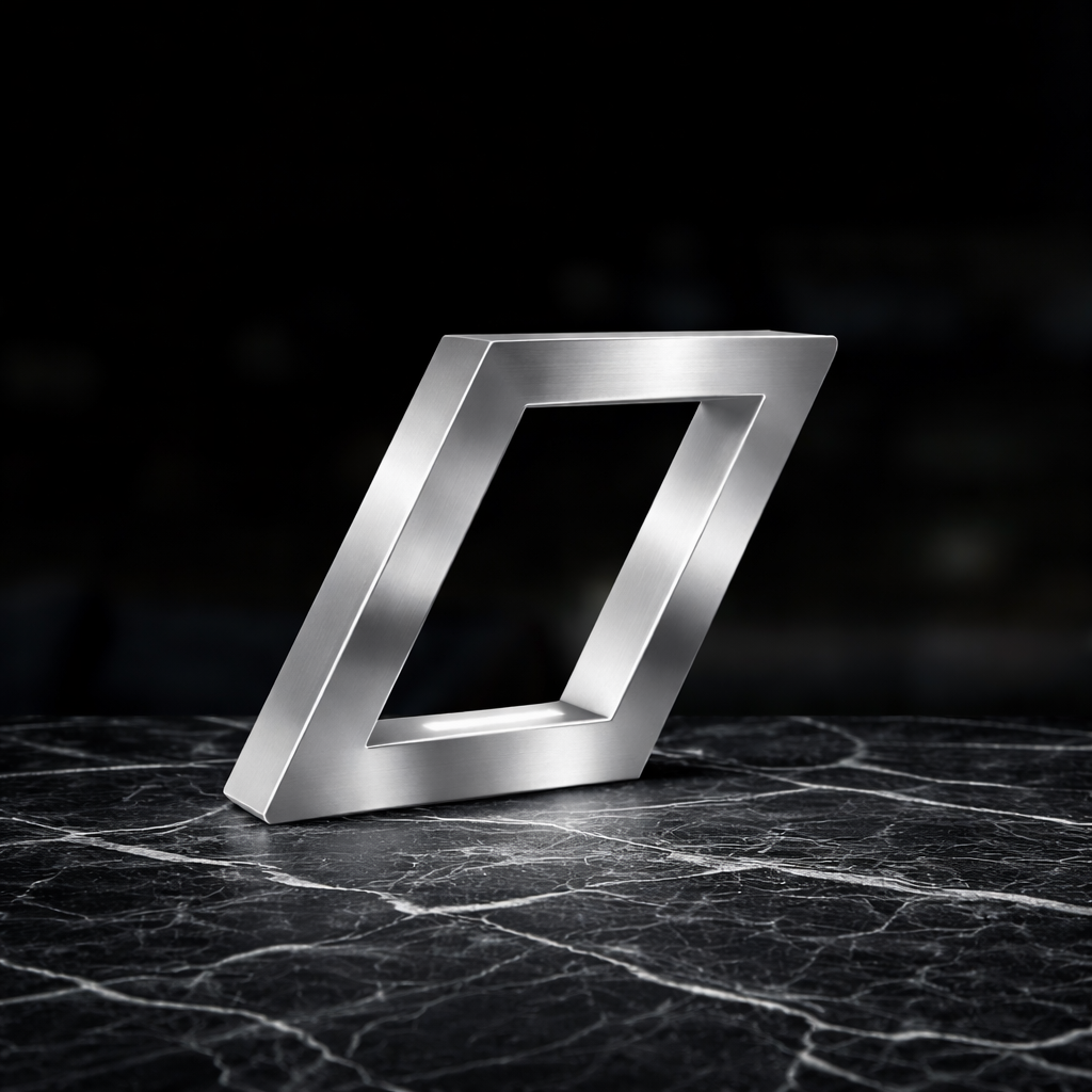 Silver Finish Handcrafted Oak Rotatable Square Wooden Lamp