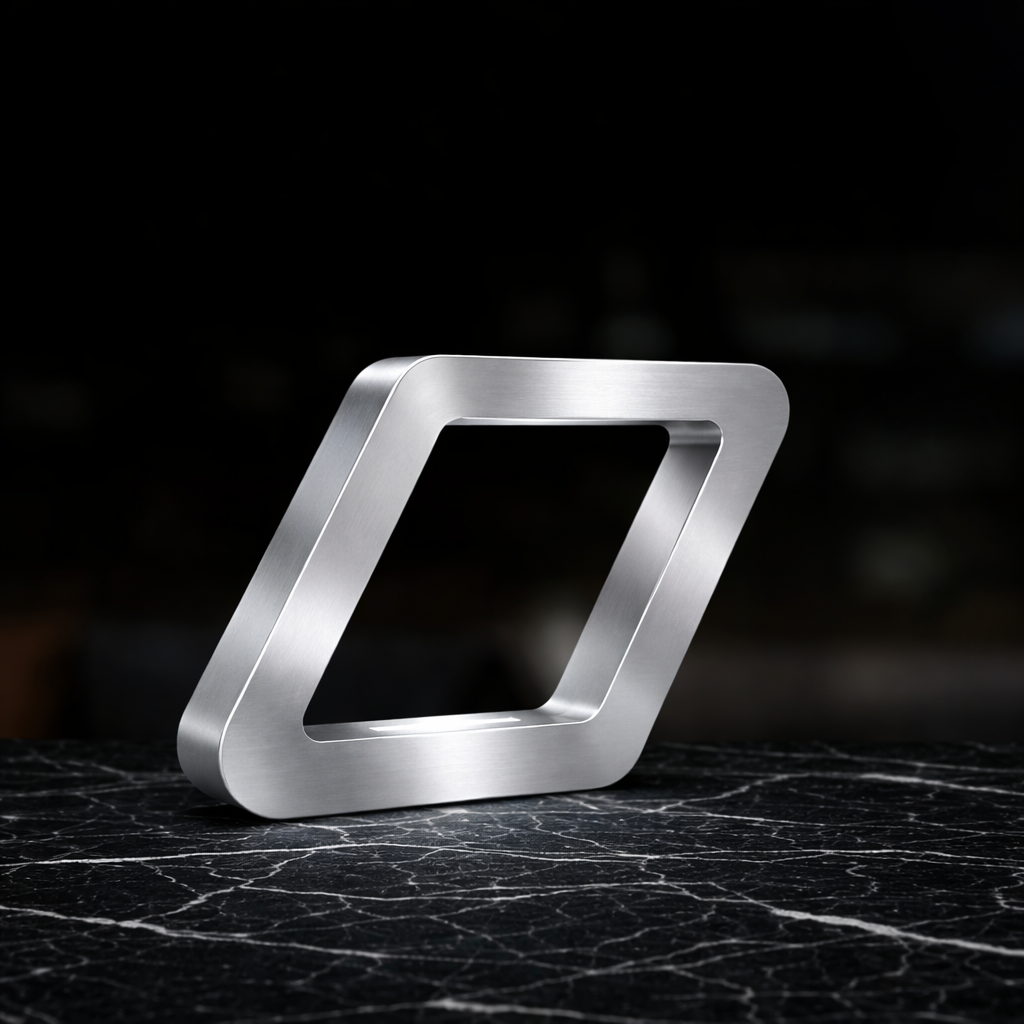 Silver Finish Handcrafted Oak Rotatable Square Wooden Lamp