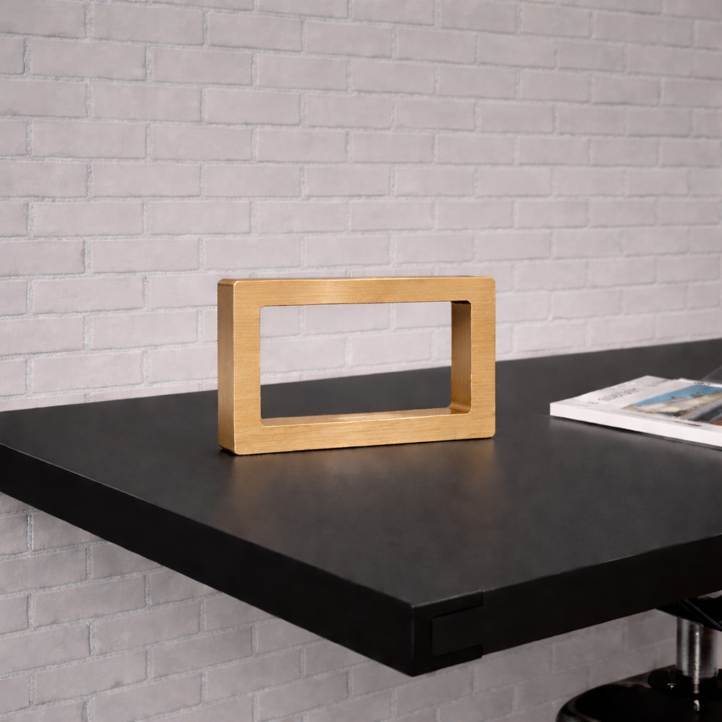 Handcrafted Oak Rotatable Rectangular Wooden LED Lamp