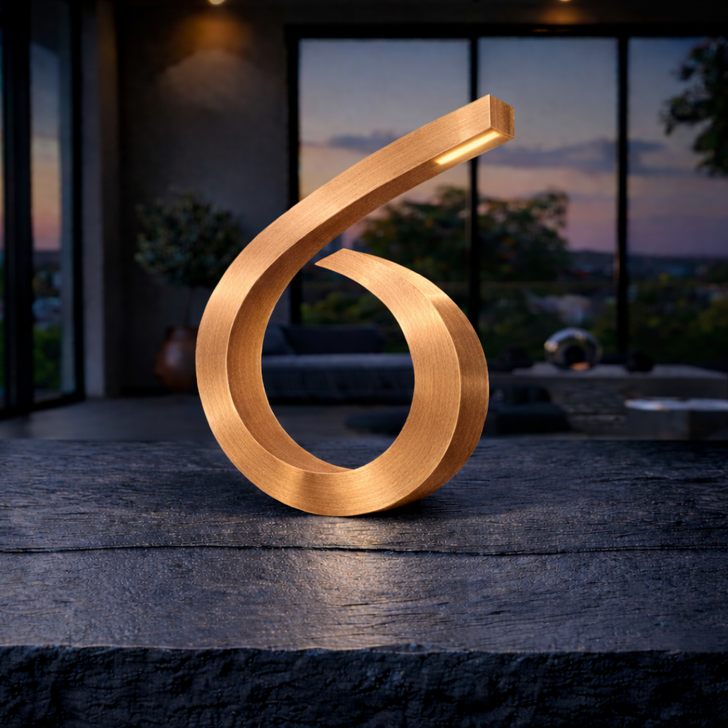 Handcrafted Oak Spiral-Shaped Wooden Desk Lamp