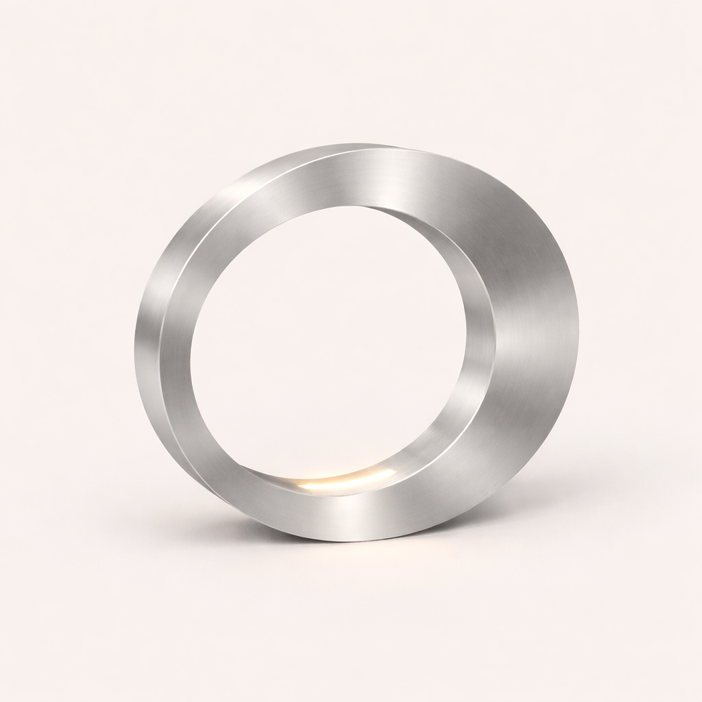 Silver Finish Wooden Handcrafted Oval Rotatable Lamp