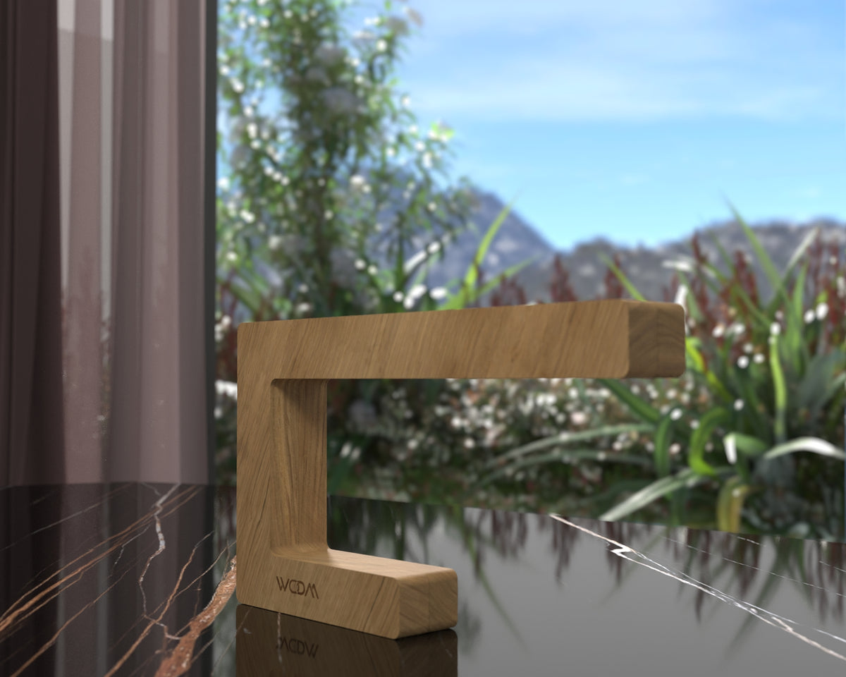 Handcrafted Oak Lamp - 10