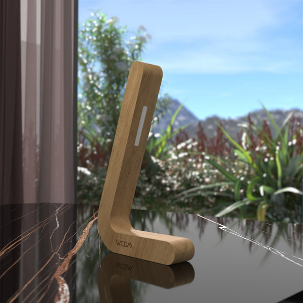 Handcrafted Oak Lamp - 01