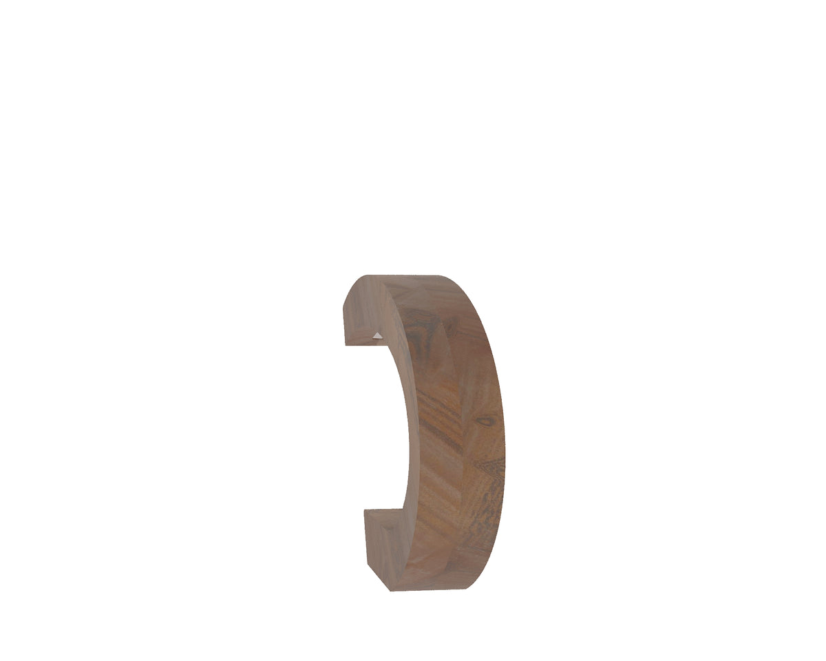Handcrafted Walnut Lamp - 03