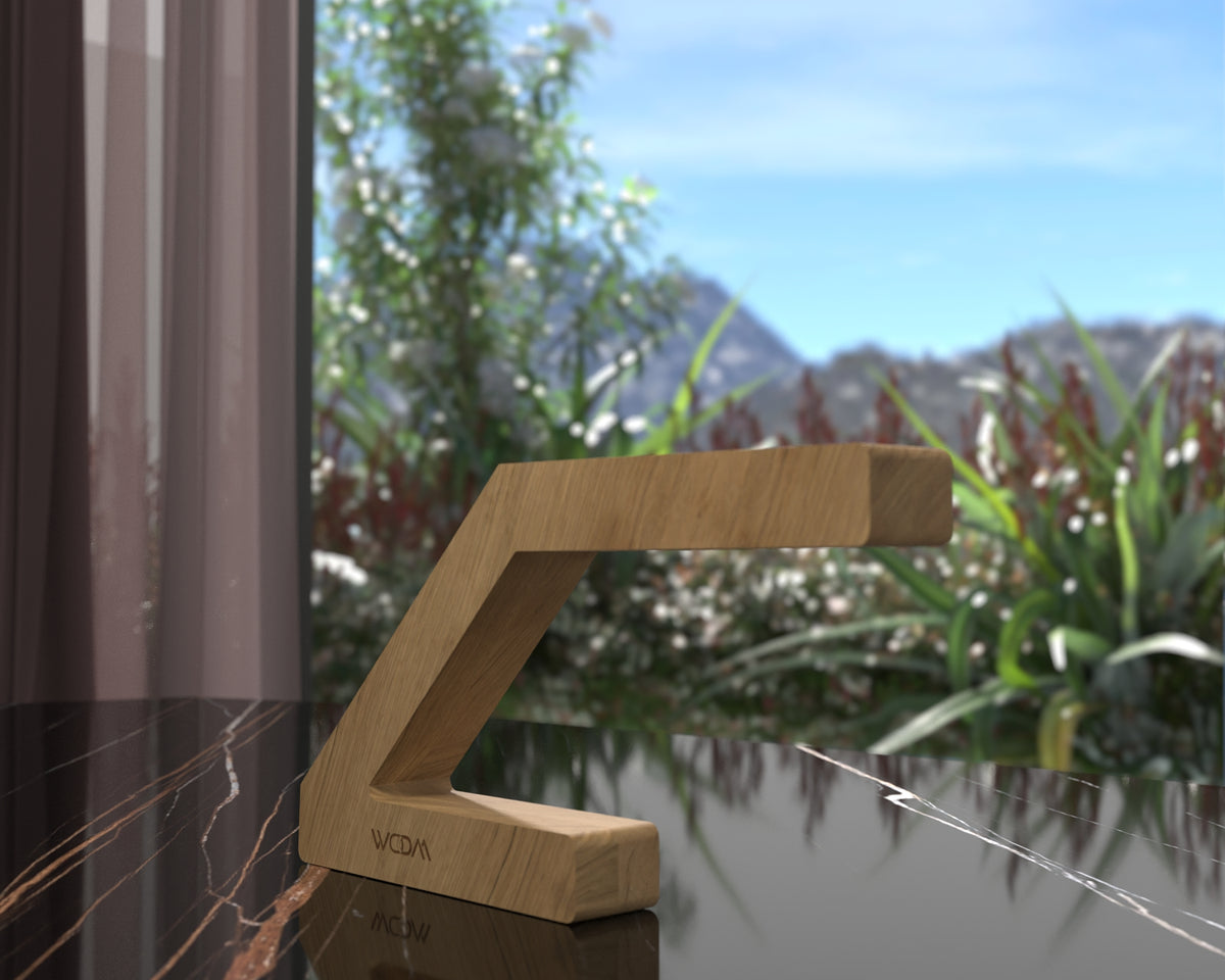 Handcrafted Oak Lamp - 04