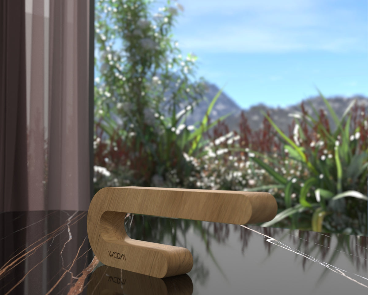 Handcrafted Oak Lamp - 05