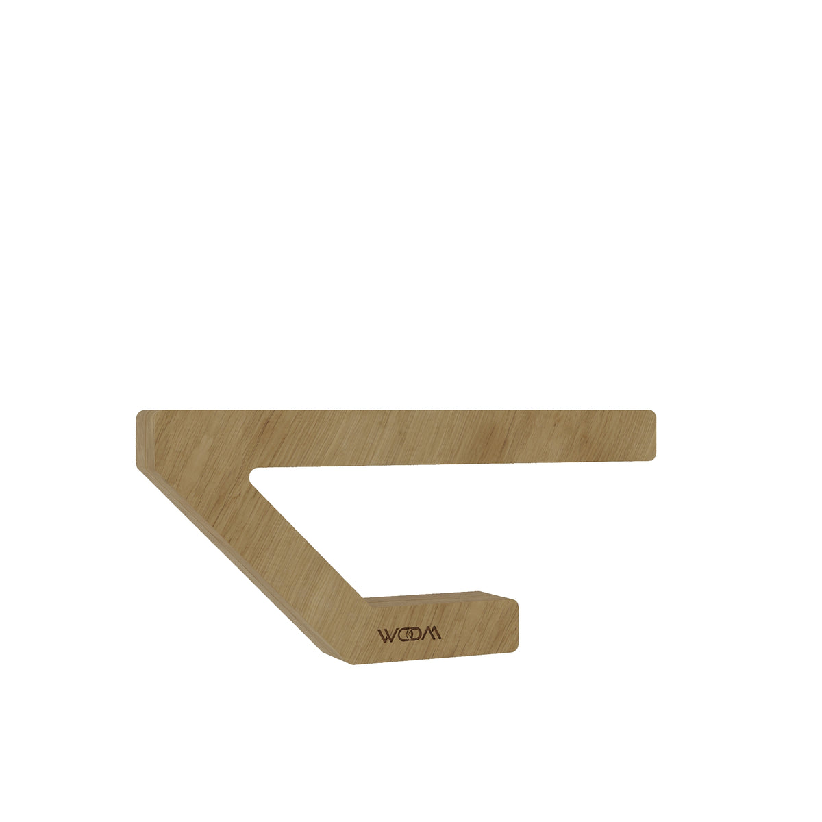 Handcrafted Oak Geometric Lamp – Wooden Desk Light