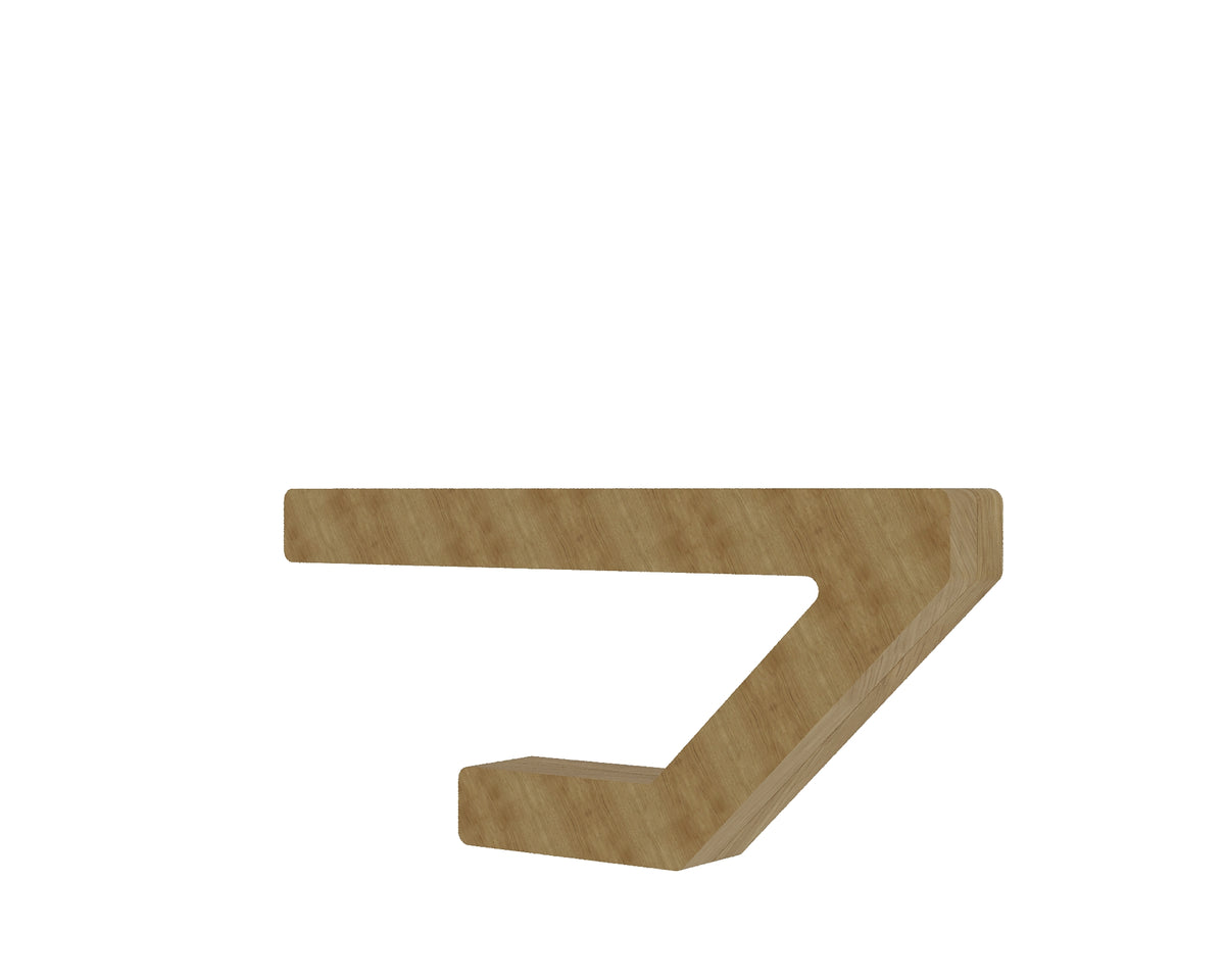 Handcrafted Oak Geometric Lamp – Wooden Desk Light