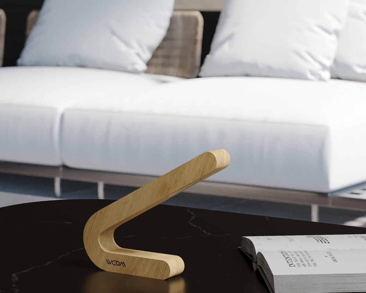 Handcrafted Oak Lamp - 07